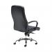 Jemini Ares High Back Executive Chair 690x690x1145-1200mm Leather Look Black KF71521 KF71521