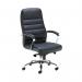 Jemini Ares High Back Executive Chair 690x690x1145-1200mm Leather Look Black KF71521 KF71521