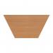 Jemini Trapezoidal Multipurpose Table 1600x800x730mm Nova OakSilver KF71526 KF71526