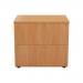 Jemini 2 Drawer Desk Side Filing Cabinet 850x630x770mm Beech KF71528 KF71528