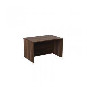 Jemini Reception Modular Straight Desk Unit 1200x800x740mm Dark Walnut KF71530 KF71530