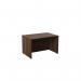 Jemini Reception Modular Straight Desk Unit 1200x800x740mm Dark Walnut KF71530 KF71530