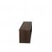 Jemini Reception Modular Straight Riser Unit 1200x315x400mm Dark Walnut KF71531 KF71531