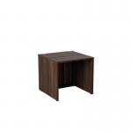 Jemini Reception Modular Straight Desk Unit 800x800x740mm Dark Walnut KF71534 KF71534