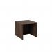 Jemini Reception Modular Straight Desk Unit 800x800x740mm Dark Walnut KF71534 KF71534