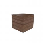 Jemini Reception Modular Corner Desk Unit 800x800x740mm Dark Walnut KF71536 KF71536