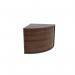 Jemini Reception Modular Corner Desk Unit 800x800x740mm Dark Walnut KF71536 KF71536