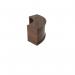 Jemini Reception Modular Corner Riser Unit 800x800x400mm Dark Walnut KF71537 KF71537