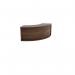 Jemini Reception Modular Corner Riser Unit 800x800x400mm Dark Walnut KF71537 KF71537