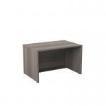 Jemini Reception Modular Straight Desk Unit 1200x800x740mm Grey Oak KF71538 KF71538