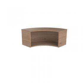 Jemini Reception Modular Corner Riser Unit 800x800x400mm Grey Oak KF71545 KF71545