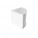 Jemini Reception Modular Corner Desk Unit 800x800x740mm White KF71552 KF71552