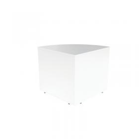 Jemini Reception Modular Corner Desk Unit 800x800x740mm White KF71552 KF71552