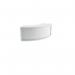 Jemini Reception Modular Corner Riser Unit 800x800x400mm White KF71553 KF71553