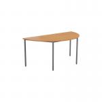 Jemini Semi Circular Multipurpose Table 1600x800x730mm Beech KF71589 KF71589