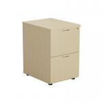 Jemini 2 Drawer Filing Cabinet 464x600x710mm Maple KF71957 KF71957