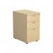 Jemini 3 Drawer Desk High Pedestal 404x600x730mm Maple KF72071 KF72071