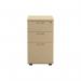 Jemini 3 Drawer Desk High Pedestal 404x600x730mm Maple KF72071 KF72071