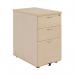 Jemini 3 Drawer Desk High Pedestal 404x800x730mm Maple KF72074 KF72074