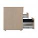 Jemini 3 Drawer Desk High Pedestal 404x800x730mm Maple KF72074 KF72074