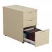 Jemini 3 Drawer Desk High Pedestal 404x800x730mm MapleKF72074 KF72074