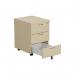 Jemini 3 Drawer Mobile Pedestal 400x500x595mm Maple KF72086 KF72086