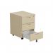 Jemini 3 Drawer Mobile Pedestal 400x500x595mm Maple KF72086 KF72086
