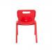 Titan One Piece Classroom Chair 363x343x563mm Red KF72154 KF72154