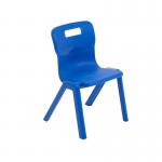 Titan One Piece Classroom Chair 363x343x563mm Blue KF72155 KF72155