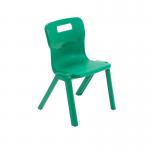 Titan One Piece Classroom Chair 363x343x563mm Green KF72156 KF72156