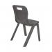 Titan One Piece Classroom Chair 363x343x563mm Charcoal KF72157 KF72157