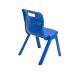 Titan One Piece Classroom Chair 435x384x600mm Blue KF72160 KF72160