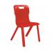 Titan One Piece Classroom Chair 432x408x690mm Red KF72164 KF72164