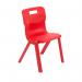 Titan One Piece Classroom Chair 432x407x690mm Red KF72164