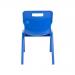 Titan One Piece Classroom Chair 432x408x690mm Blue KF72165 KF72165