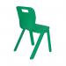 Titan One Piece Classroom Chair 432x408x690mm Green KF72166 KF72166