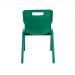 Titan One Piece Classroom Chair 432x408x690mm Green KF72166 KF72166