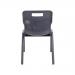 Titan One Piece Classroom Chair 432x408x690mm Charcoal KF72167 KF72167