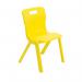 Titan One Piece Classroom Chair 432x407x690mm Yellow KF72168