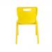 Titan One Piece Classroom Chair 432x408x690mm Yellow KF72168 KF72168