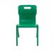 Titan One Piece Classroom Chair 480x486x799mm Green KF72171 KF72171