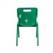Titan One Piece Classroom Chair 480x486x799mm Green KF72171 KF72171