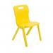 Titan One Piece Classroom Chair 480x486x799mm Yellow KF72173