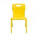 Titan One Piece Classroom Chair 480x486x799mm Yellow KF72173 KF72173