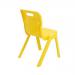Titan One Piece Classroom Chair 480x486x799mm Yellow KF72173 KF72173