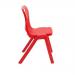 Titan One Piece Classroom Chair 482x510x829mm Red KF72174 KF72174