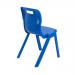 Titan One Piece Classroom Chair 482x510x829mm Blue KF72175 KF72175
