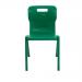 Titan One Piece Classroom Chair 482x510x829mm Green KF72176 KF72176