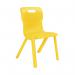 Titan One Piece Classroom Chair 482x510x829mm Yellow KF72178 KF72178