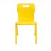 Titan One Piece Classroom Chair 482x510x829mm Yellow KF72178 KF72178
